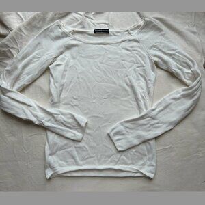 Brandy Melville White Off the shoulder sweater